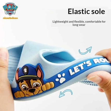 Paw Patrol Chase Zoccoli per bambini Scarpe per bambini per interni ed esterni, Decorazione traspirante con suola antiscivolo ad asciugatura rapida, comode pantofole