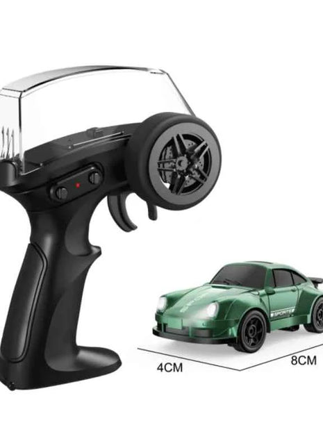 1:64 Desktop RC Drift Car 2.4G High-Speed Racing Car Four-Wheel Mini Desktop Remote Control Car Electric Toy for game party gift