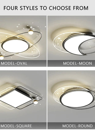 Lampada da soffitto moderna e semplice a LED Decorazioni per la casa Camera da letto Studio Apparecchio da pranzo creativo Luci del soggiorno Lampadario per la camera dei bambini