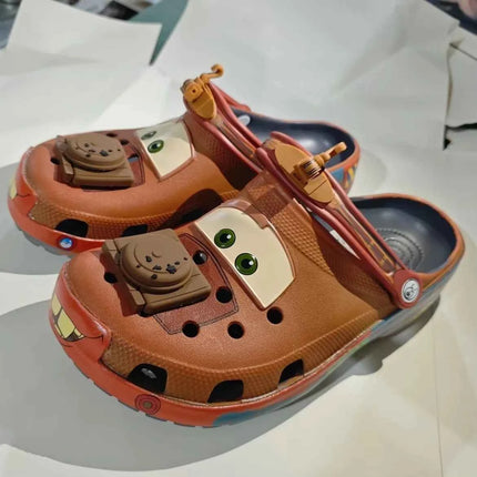 Ciabatte da adulto a tema Mater dei cartoni animati, sandali da esterno con personaggi anime, ciabatte a forma di personaggio, sandali in EVA, idea regalo