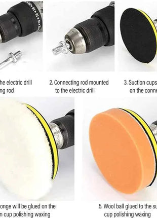 Tampone per lucidatura universale per auto da 3/4 pollici per M10/M14 Lucidatrice per ceretta per macchina in lana morbida Dischi per lucidatura per carrozzeria auto Accessori per la pulizia