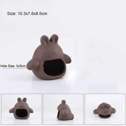 Ceramic House Fish Tank Aquarium Decoration Fish Shrimps Shelter House Pottery Scorpion House Canister Simulation Stone Ornament