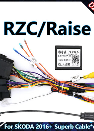 Telaio autoradio per Skoda Superb2000-2016 10.1 pollici pannello Stereo cablaggio adattatore cavo di alimentazione supporto Decoder Canbus