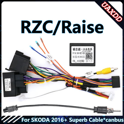 Telaio autoradio per Skoda Superb2000-2016 10.1 pollici pannello Stereo cablaggio adattatore cavo di alimentazione supporto Decoder Canbus