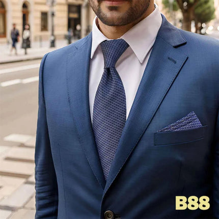 Set Cravatta e Fazzoletto Uomo Colorato 160cm - Accessori Matrimonio