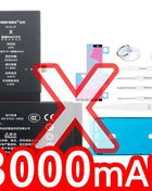 NOHON  High Capacity Phone Battery for iPhone 13 13Pro 12 Pro 11 X XR XS 12Mini 13PM 15Pro MAX 14 SE SE2 SE3 Replacement Bateria