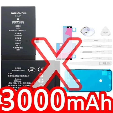 NOHON  High Capacity Phone Battery for iPhone 13 13Pro 12 Pro 11 X XR XS 12Mini 13PM 15Pro MAX 14 SE SE2 SE3 Replacement Bateria