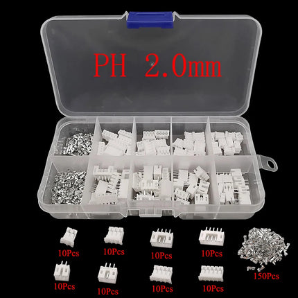 JST 1.25/PH2.0/XH2.54/SM2.54/JST SYP 2P/VH3.96 Spina Maschio + Presa Femmina Custodia In Plastica Terminale Pin Header Connettore del Cavo