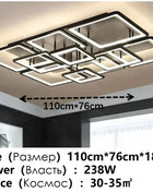 Lampade Moderne per Soggiorno, Lampadario LED Nordico Nero per Camera da Letto e Studio, Illuminazione per Sala da Pranzo, Apparecchi di Illuminazione per Interni