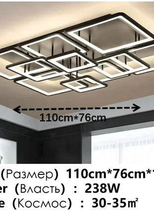 Lampade Moderne per Soggiorno, Lampadario LED Nordico Nero per Camera da Letto e Studio, Illuminazione per Sala da Pranzo, Apparecchi di Illuminazione per Interni