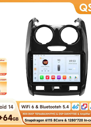 Android Car Radio Player audio for Renault Duster 2015 - 2020 wireless Carplay Android Auto 2din GPS Intelligent Multimedia DSP
