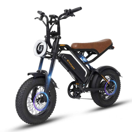 Bodywel M16 Adult ebike 250W Men's E-Mountain Bike 48V 13.5AH 16 Inch Fat Tire Off-Road Electric Bicycle UK/EU Warehouse