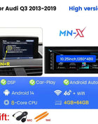8-Croe Car Wireless Carplay Android Auto For Audi Q3 2012-2018 Multimedia Video Player GPS smart car machine system