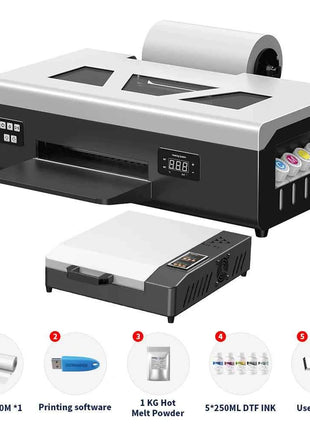 A4 DTF Printer For Epson L805 Impressora A4 Direct to Film Printing Machine A4 DTF Printer For T-Shirt Hoodies Shoes A4 DTF