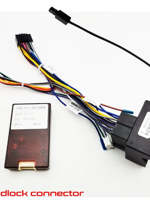 CAN BUS Decoder 16 Pin Wiring Harness ISO Quadlock Cable Connector for Porsche 911 996 Mk2 997 Cayenne E1 Boxster Cayman
