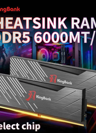 KingBank SoarBlade KRXB DDR5 Series 16GB 1ram or 16GBx2 2rams 6000MHz Gaming Desktop Memory Overclocking Intel XMP 3.0 for PC