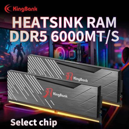 KingBank SoarBlade KRXB DDR5 Series 16GB 1ram or 16GBx2 2rams 6000MHz Gaming Desktop Memory Overclocking Intel XMP 3.0 for PC