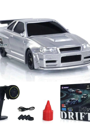 SALE 4WD RTR 1/43 RC Speed Car Four-wheel Drive Radio Control 2.4g Mini Racing Drifting Car Toys High Speed Model Gift for Boys