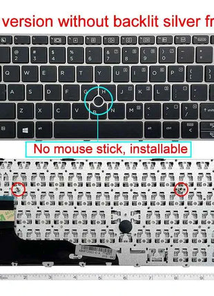 NEW US/SP/RU/JP Laptop replacement keyboard for HP EliteBook 828 G3/828 G4/725 G3/725 G4/820 G3/820 G4 backlight
