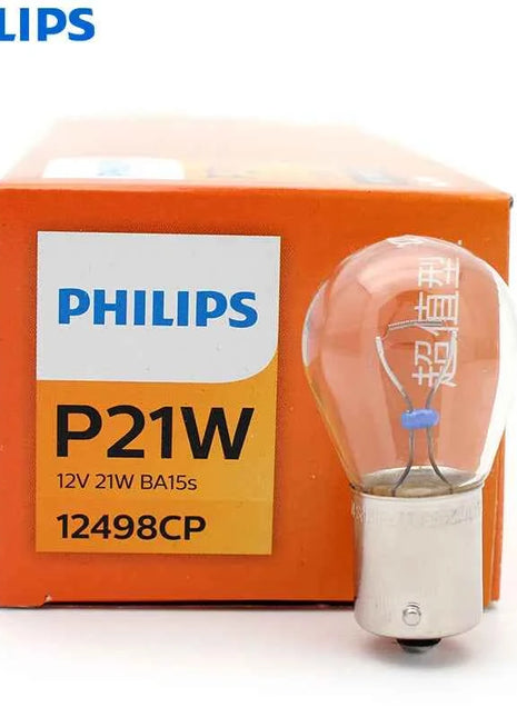 Philips P21W S25 BA15s 1156 Vision Turn Signal Lamps Original Car Fog Bulbs Standard Reverse Light 12498CP Wholesale 10pcs
