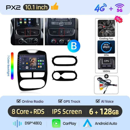 AWESAFE 10" Android Radio For Renault Clio 4 2012-2019 Wireless CarPlay GPS Navigation 4G CAN-BUS Plug and Play Autoradio DSP BT