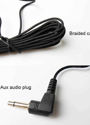 Kit vivavoce Bluetooth per auto Microfono esterno lungo 2,5 metri Microfono audio mono portatile Cavo intrecciato Clip-on Spina Aux da 3,5 mm