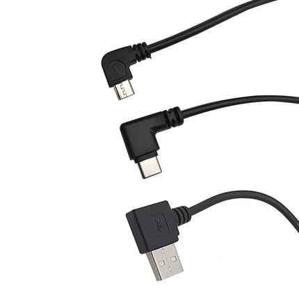 1 pz 2 pin 4 pin tipo-c micro USB USB 2.0 una spina maschio testa a gomito cavo di alimentazione connettore di saldatura linea di riparazione fai da te 0.25 m 0.3 m 1 m