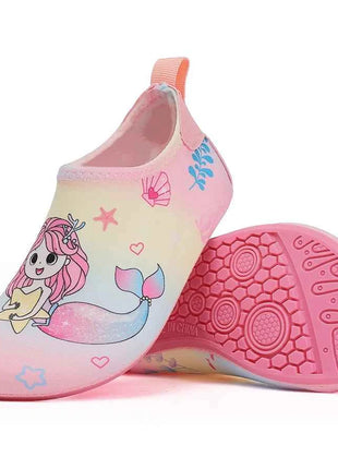 Scarpe da spiaggia per bambini Pantofole da interno per pavimenti morbidi per bambini Calzini da nuoto per lo snorkeling Pantofole per bambini antiscivolo per la casa a piedi nudi per ragazzi e ragazze