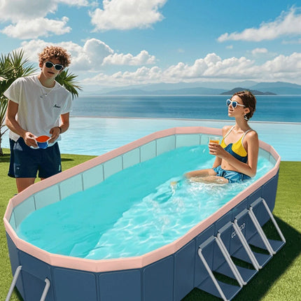 Nuova piscina pieghevole non gonfiabile per la famiglia Summer Water Party Home Outdoor Garden Backyard 1.6m 2.1m 2.6m 3m 3.6m