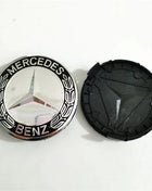 Set of 4 75mm Wheel Center Caps for Mercedes-Benz AMG W203 W206 W220 W205 W211 W212, Wheel Hub Caps with Benz Emblem