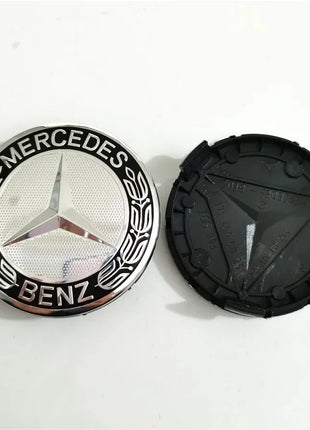 Set di 4 Coprimozzi da 75mm per Mercedes-Benz AMG W203 W206 W220 W205 W211 W212, Coperture per Cerchioni con Emblema Benz