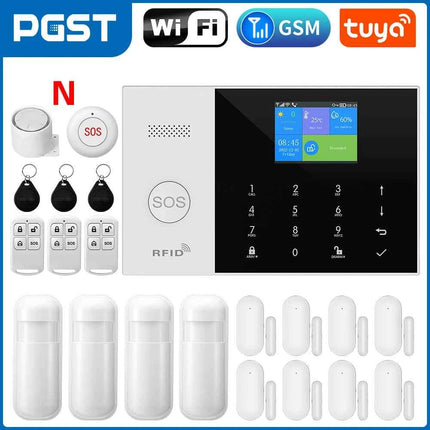 Tuya Smart Wifi GSM Security Alarm System for Home Wireless 2G Alarm System Panel Smart Life App Control work with Alexa