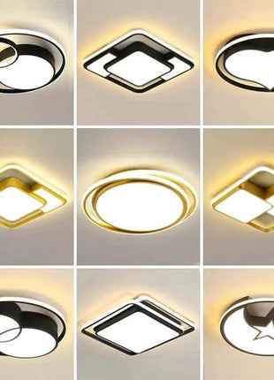 Lampada da Soffitto LED Moderna con Telecomando, Illuminazione per Interni, Decorazione per Soggiorno, Camera da Letto, Studio e Cameretta