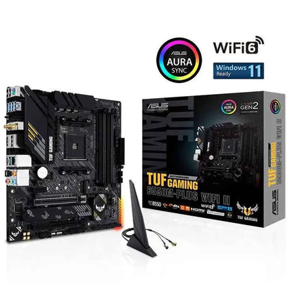 ASUS TUF GAMING B550M-PLUS WIFI II New B550 DDR4 AMD Gaming Motherboard Socket AM4 Wi-Fi 6 M-ATX 24.4cm x 24.4cm