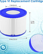 Sostituzione cartuccia filtro piscina 1/2/4 pezzi per filtro Bestway Flowclear formato VI SI Lay-Z-Spa - Miami Vegas Palm Spring