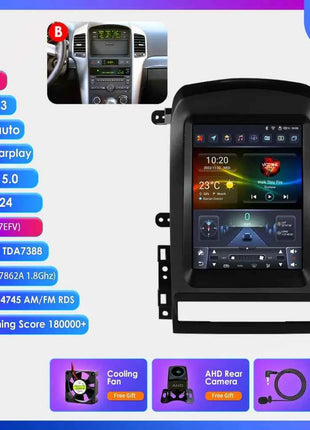 Hizpo 9.7" 2 Din Android Auto Car Radio for Chevrolet Captiva Sport 2006 - 2012 Multimedia Video Player Carplay  for Tesla Style