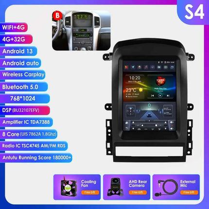 Hizpo 9.7" 2 Din Android Auto Car Radio for Chevrolet Captiva Sport 2006 - 2012 Multimedia Video Player Carplay  for Tesla Style