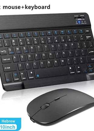 Bluetooth Wireless Keyboard Mouse For IOS Android Windows Tablet For iPad Air Mini Pro Spanish Korean Portugal Russian Keyboard