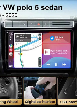 Android 15 For Volkswagen VW POLO 5 Sedan 2008 - 2023 Car Radio Navigation Multimedia Player Carplay Auto Stereo DSP WIFI+4G GPS