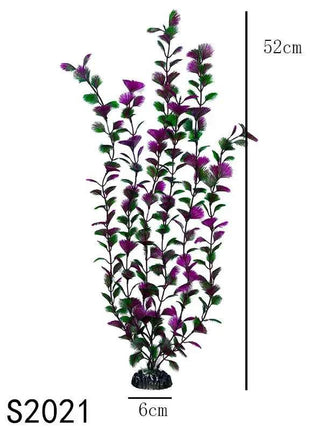 Artificial Aquarium Decor Plants Water Weeds Ornament Aquatic Fish Tank Simulation Grass Flower Decoration Accessories