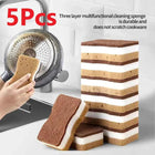 2-20Pcs Three-Layer Seaweed Cleaning Sponges Dishwashing Sponges High-Quality Kitchen Cleaning Cloths Kitchen Cleaning Brushe