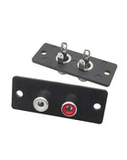 2/5 pezzi connettore jack femmina RCA a 2 vie terminale pannello a parete piastra ingresso presa telaio Phono adattatore audio AV