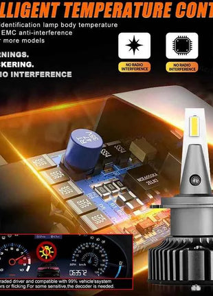 OSRAM HYZ Pro 360 Led H7 H1 H4 H11 H8 9005/HB3 9006/HB4 9012 HIR2 Headlight Bulbs Auto Fog Lights 6000K Car Lamps ULTRA Thin 12V