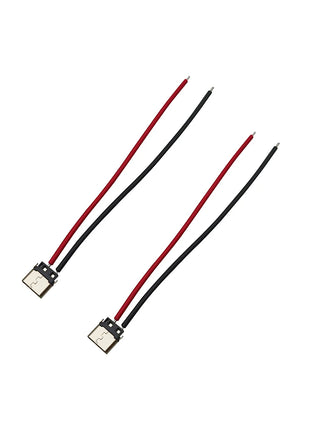 2/5/10 Pezzi Connettore USB Tipo C 10cm a 2 Pin Maschio e Femmina per Saldatura, Presa di Ricarica USB-C per Porte di Ricarica di Telefoni Cellulari