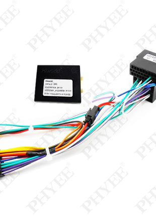 16-Pin Wiring Harness Decoder CAN Bus 16P Plug ISO Connector Android Car Unit Cable Adapter 2Din for VW Golf Passat Polo Leon