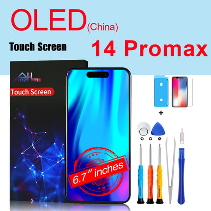 PINZHENG Schermo di alta qualità INCELL LCD OLED per iPhone 14 Pro 15 Plus 13 Pro Max Display per sostituzione iPhone con strumenti