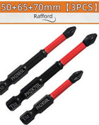 Magnetic Non-Slip Drill Bit Set 3/6/12 Pieces, S2 Steel, Crosshead and Impact Drill Bits, Suitable for Electric and Hand Drivers