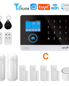WiFi + GSM/4G and 2G Wireless Security Protection Smart Home App and Tuya Home Security Alarm System Alexa Remote Operation 433 Mhz
