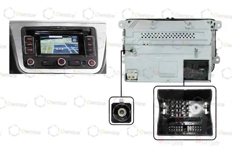 Ownice 9 "Fascias telaio autoradio per Seat Altea Toledo 5P 2004 - 2015 Pannello stereo Cablaggio Cavo di alimentazione Cavo Canbus