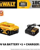 100% Authentic Dewalt 18V/20V 6.0Ah Li-Ion Replacement Battery for Power Tools, Compatible with DCB200 DCB202 DCB205 DCB206 DCB209